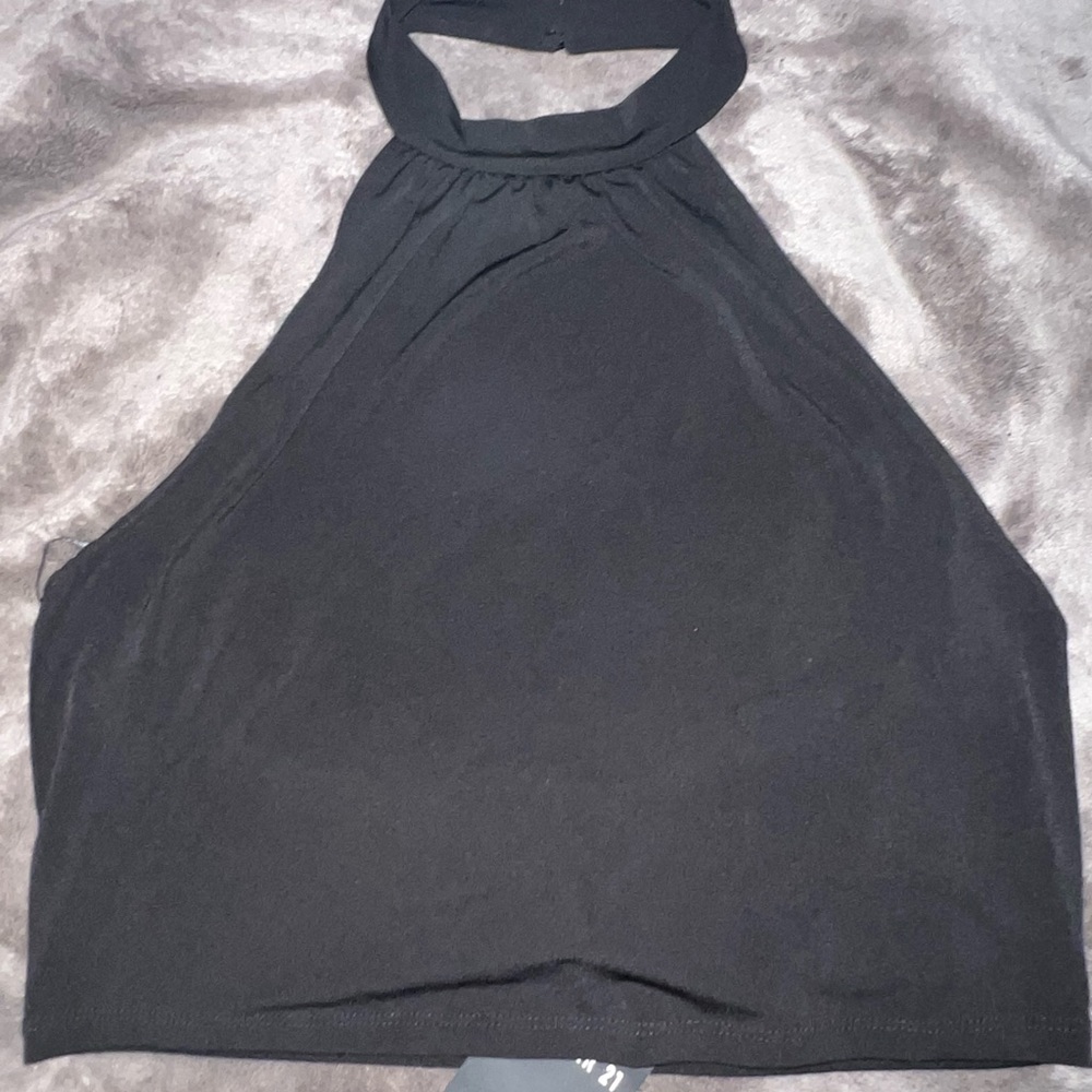 Black halter top